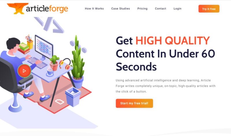 Article forge writing assistant